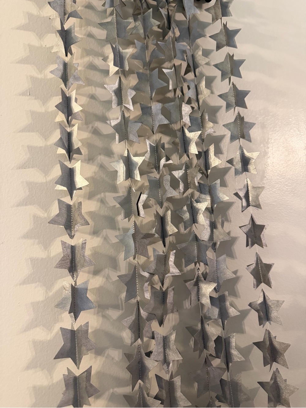 silver star garland 20ft - Picture 2 of 3